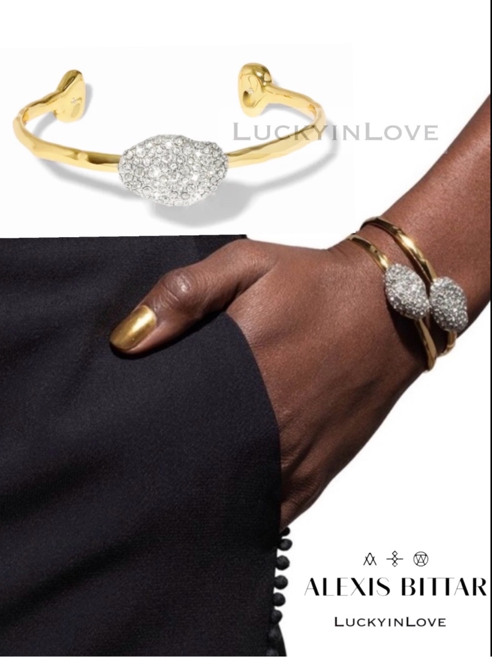 ALEXIS BITTAR • NEW solanales slim pebble bracelet